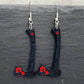 Funny Gothic Bloody Knife Acrylic Earrings - Life and Lines