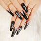 24pcs Artificial Acrylic Halloween Nail Art Fake Nails Set - Life and Lines