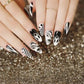 24pcs Artificial Acrylic Halloween Nail Art Fake Nails Set - Life and Lines