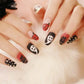 24pcs Artificial Acrylic Halloween Nail Art Fake Nails Set - Life and Lines