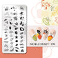 NICOLE DIARY Halloween Nail Art Stamping Plate Drawing Template Butterfly Heart Wave Line Image Stencil Mold Nail Printing Tools - Life and Lines