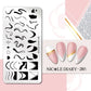 NICOLE DIARY Halloween Nail Art Stamping Plate Drawing Template Butterfly Heart Wave Line Image Stencil Mold Nail Printing Tools - Life and Lines