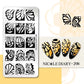 NICOLE DIARY Halloween Nail Art Stamping Plate Drawing Template Butterfly Heart Wave Line Image Stencil Mold Nail Printing Tools - Life and Lines