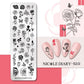 NICOLE DIARY Halloween Nail Art Stamping Plate Drawing Template Butterfly Heart Wave Line Image Stencil Mold Nail Printing Tools - Life and Lines