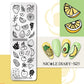 NICOLE DIARY Halloween Nail Art Stamping Plate Drawing Template Butterfly Heart Wave Line Image Stencil Mold Nail Printing Tools - Life and Lines