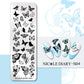 NICOLE DIARY Halloween Nail Art Stamping Plate Drawing Template Butterfly Heart Wave Line Image Stencil Mold Nail Printing Tools - Life and Lines