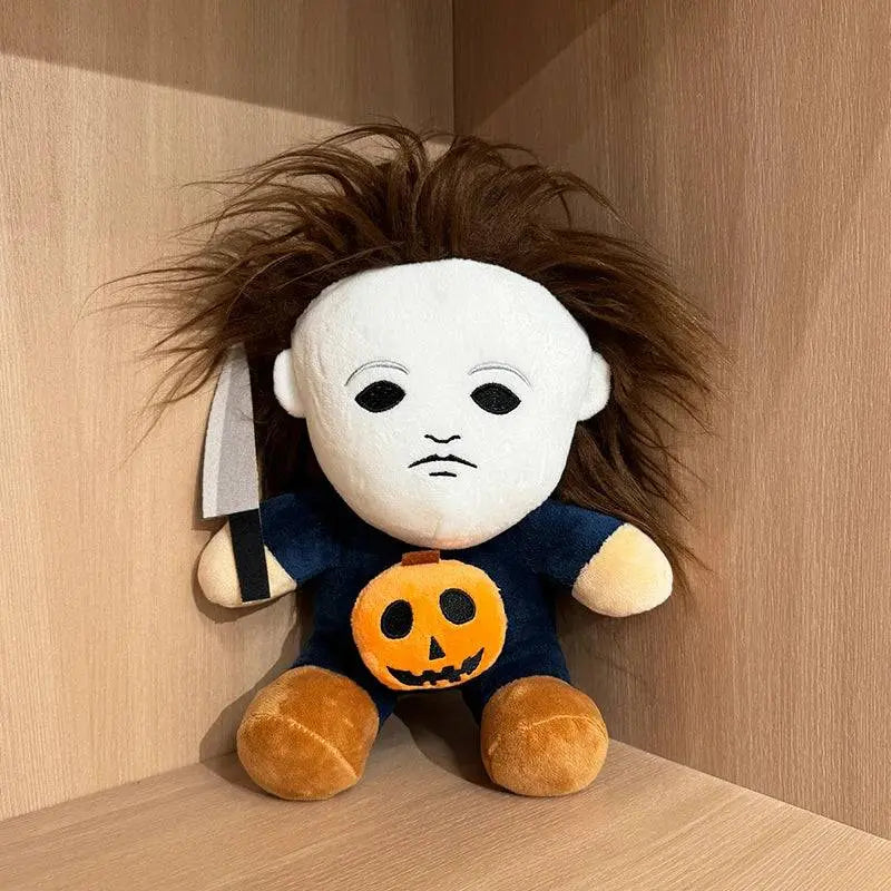 Highland Cow Halloween Michael Myers Funny Black King Plush Slippers Soft Non-Slip Shoes Women Men House Flat with Slipper Toy - Life and Lines