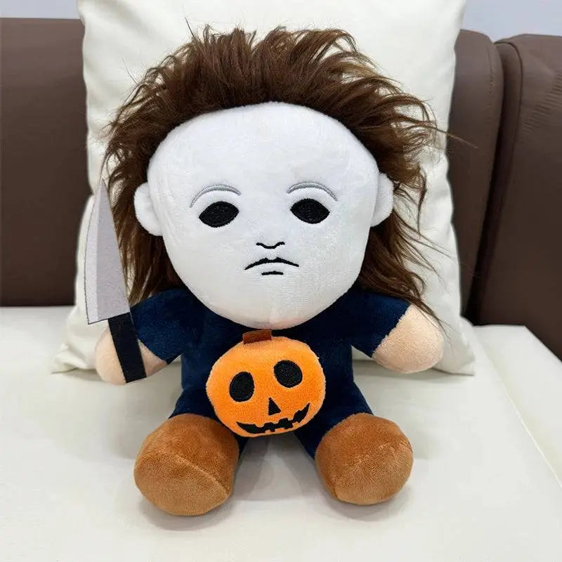 Highland Cow Halloween Michael Myers Funny Black King Plush Slippers Soft Non-Slip Shoes Women Men House Flat with Slipper Toy - Life and Lines