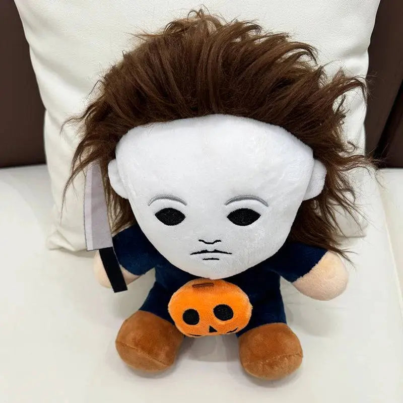 Highland Cow Halloween Michael Myers Funny Black King Plush Slippers Soft Non-Slip Shoes Women Men House Flat with Slipper Toy - Life and Lines