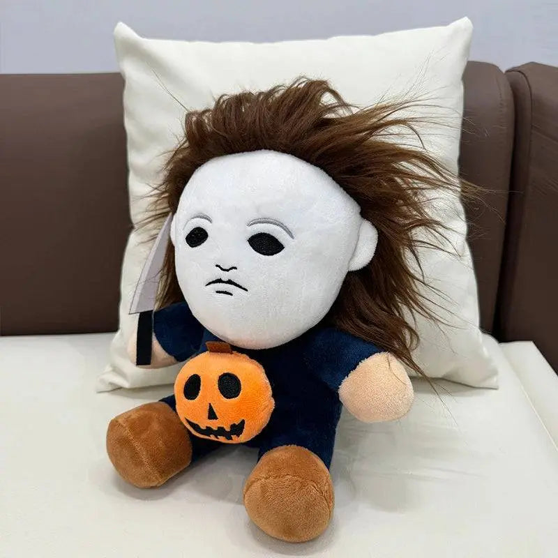 Highland Cow Halloween Michael Myers Funny Black King Plush Slippers Soft Non-Slip Shoes Women Men House Flat with Slipper Toy - Life and Lines