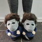 Highland Cow Halloween Michael Myers Funny Black King Plush Slippers Soft Non-Slip Shoes Women Men House Flat with Slipper Toy - Life and Lines