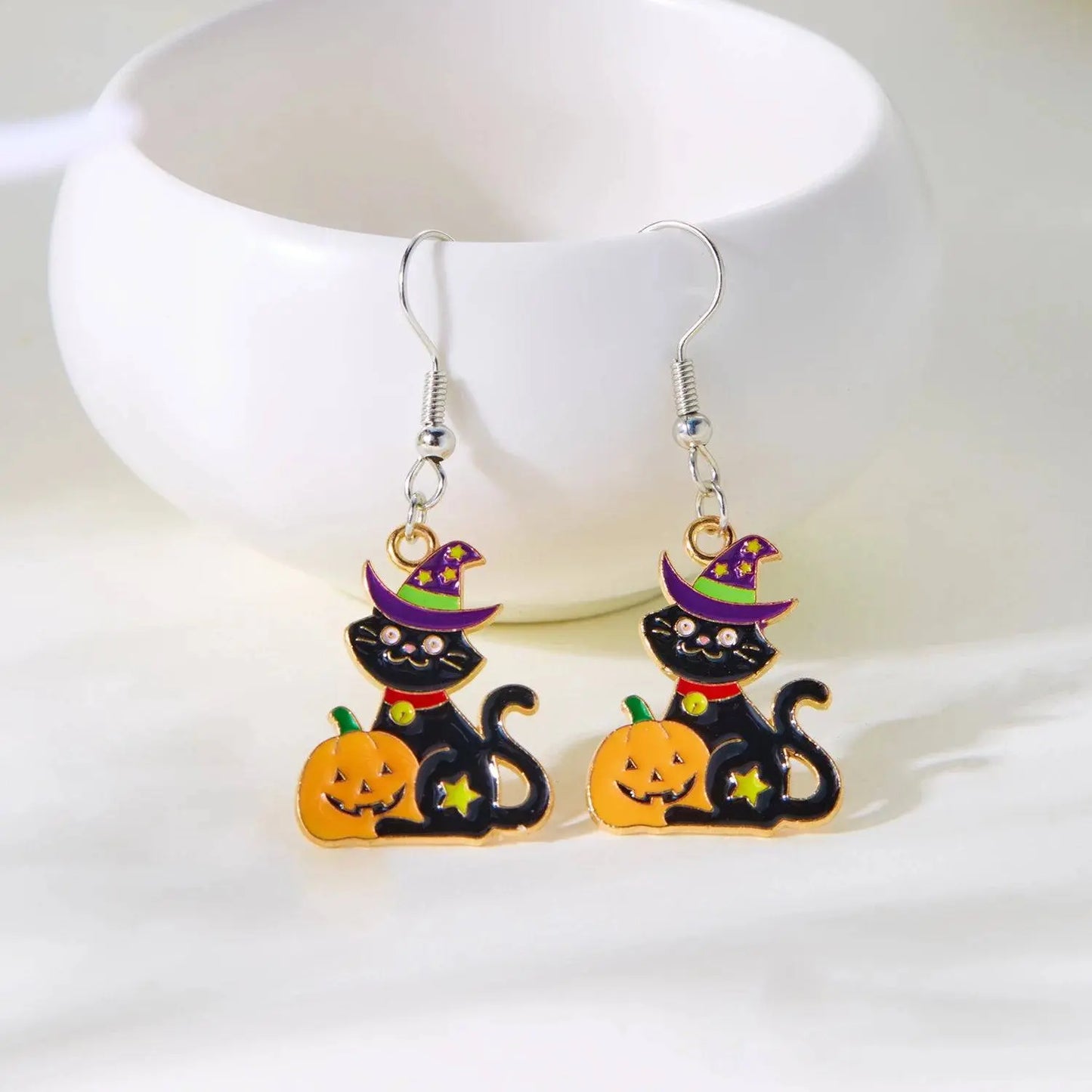 Cute Halloween Dangle Ghost  Earrings - Life and Lines