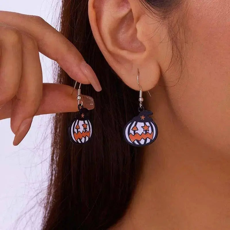 Cute Halloween Dangle Ghost  Earrings - Life and Lines