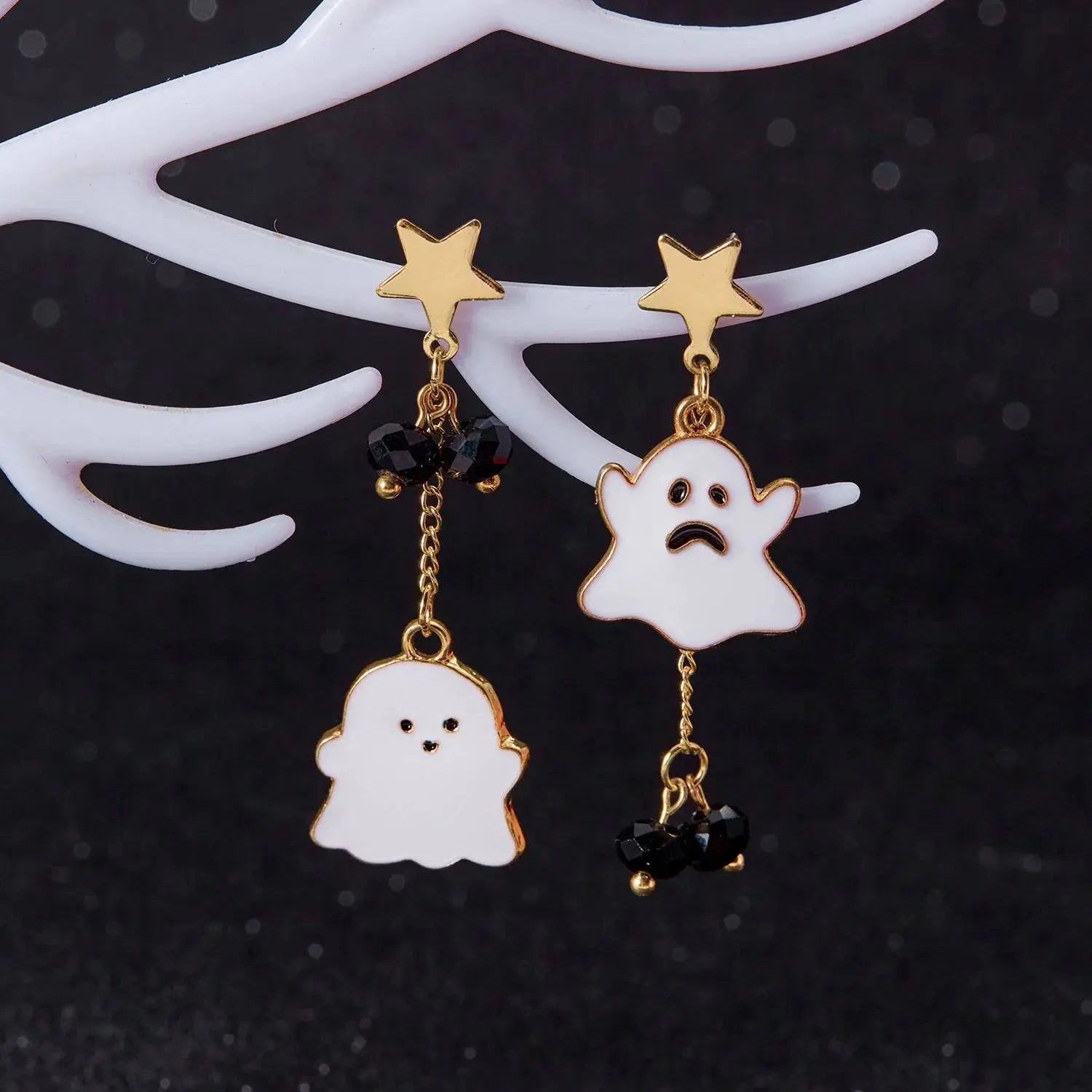 Cute Halloween Dangle Ghost  Earrings - Life and Lines