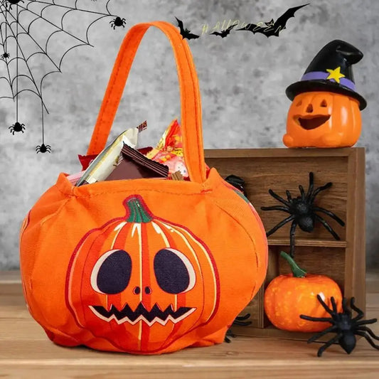 New Cloth Halloween Candy Bag Hand-held Party Decor Handbag Kids Favor Navidad Pumpkin bag Haloween - Life and Lines