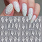 5D Relief Skeleton Hand Halloween Nail Art Stickers - Life and Lines