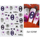 5D Relief Skeleton Hand Halloween Nail Art Stickers - Life and Lines