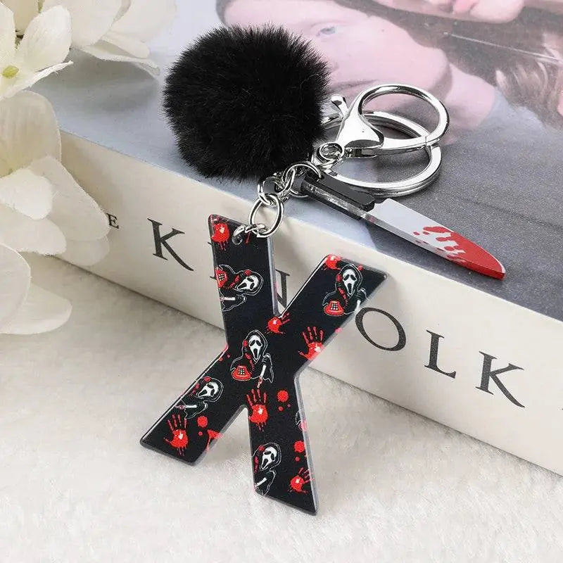 Women’s Halloween Letter Keychain - Life and Lines